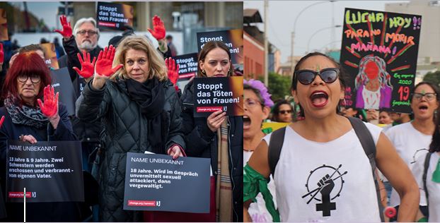 Lucha de las mujeres contra la violencia en Perú y Alemania