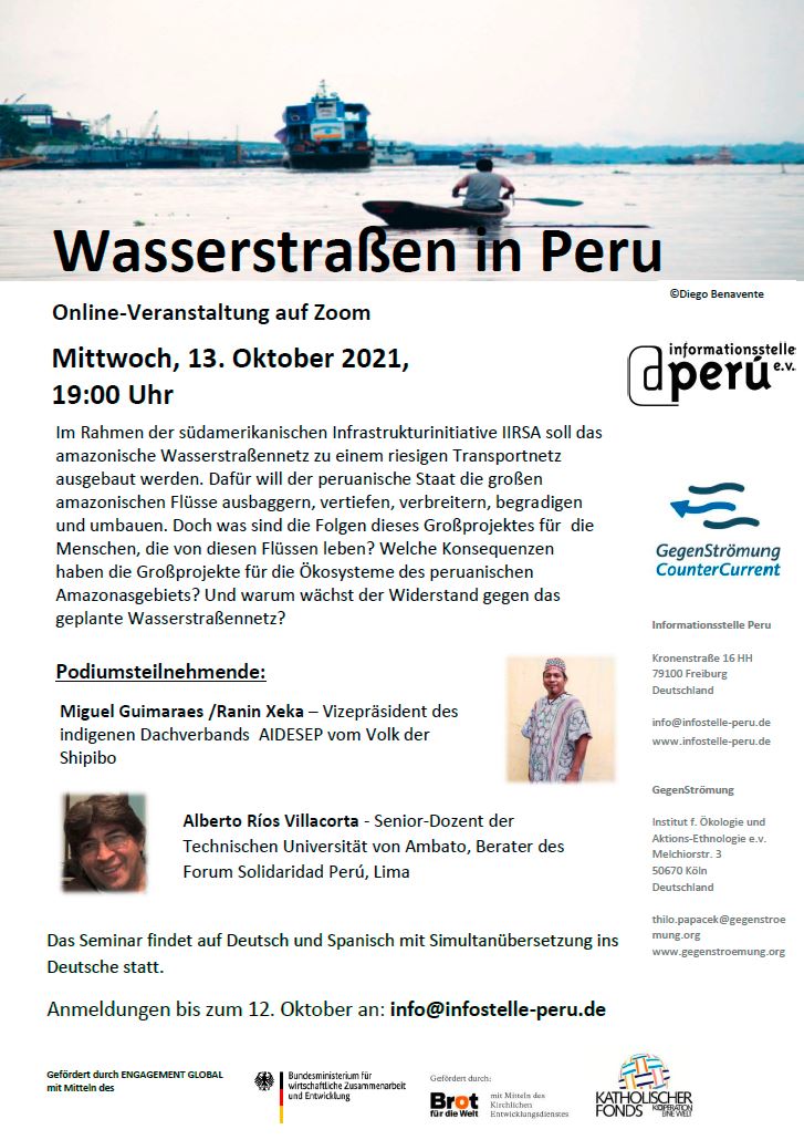 13.10.21: Online-Veranstaltung | Wasserstraßen in Peru